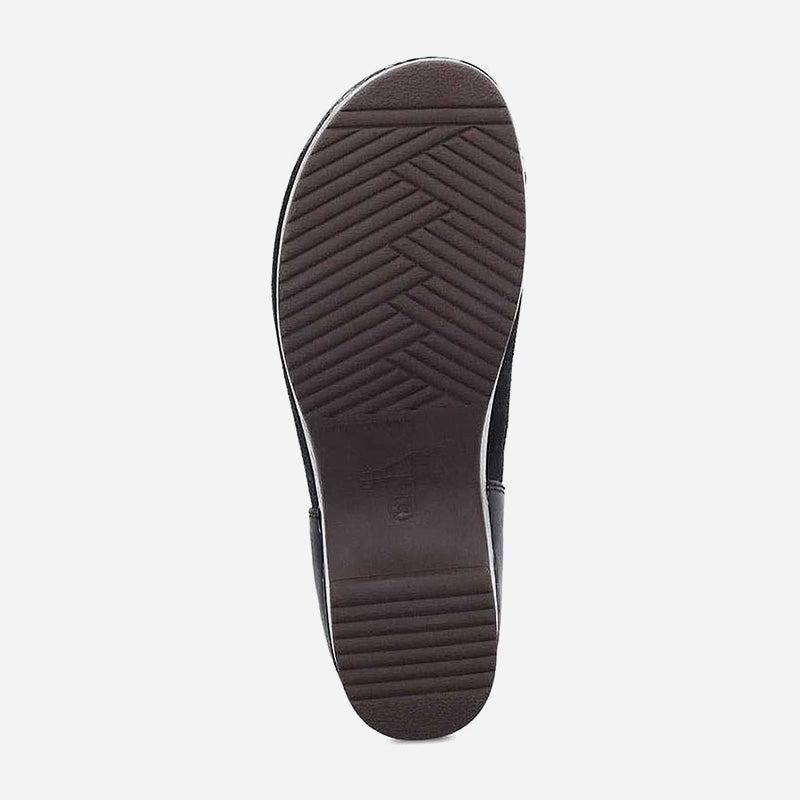 Brenna Black Burnished Suede