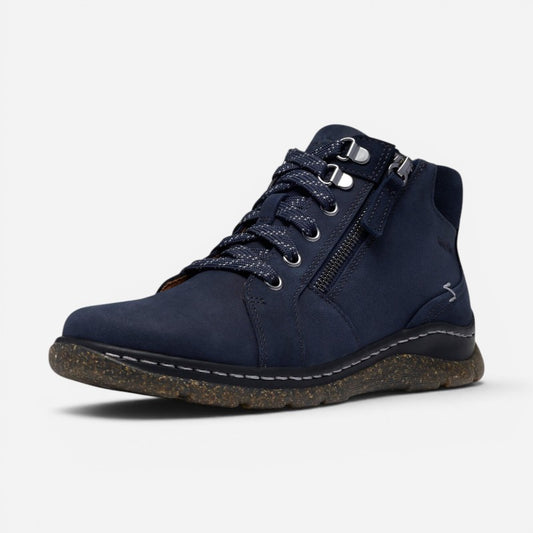 Orlene Top Navy Suede