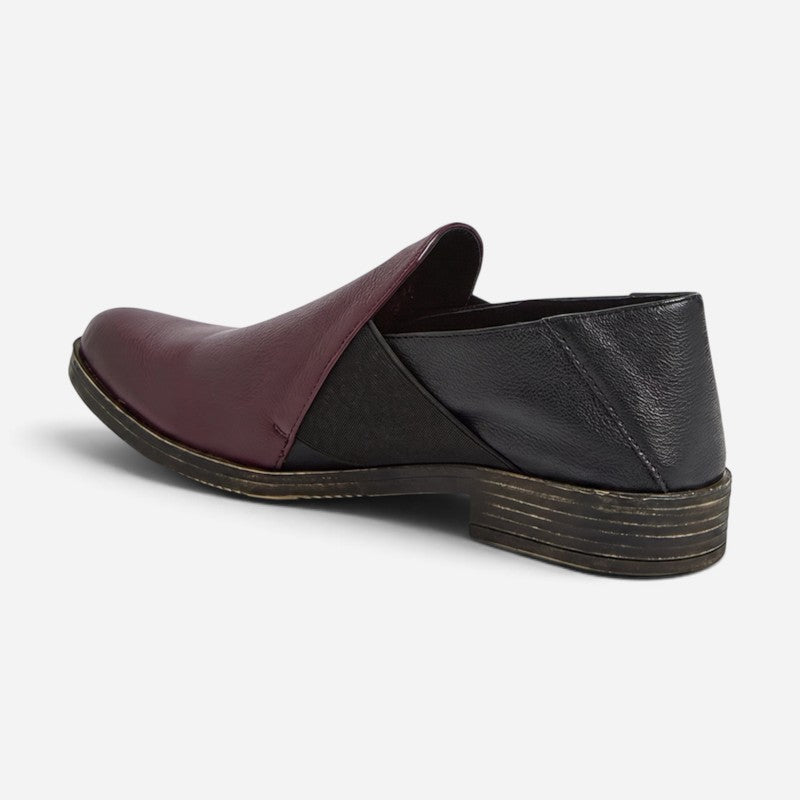 Kefect Burgundy Leather/Black