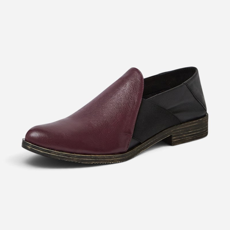 Kefect Burgundy Leather/Black