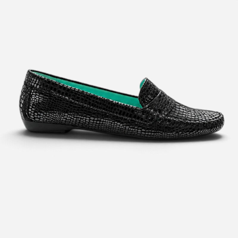 Anna Black Croco Patent